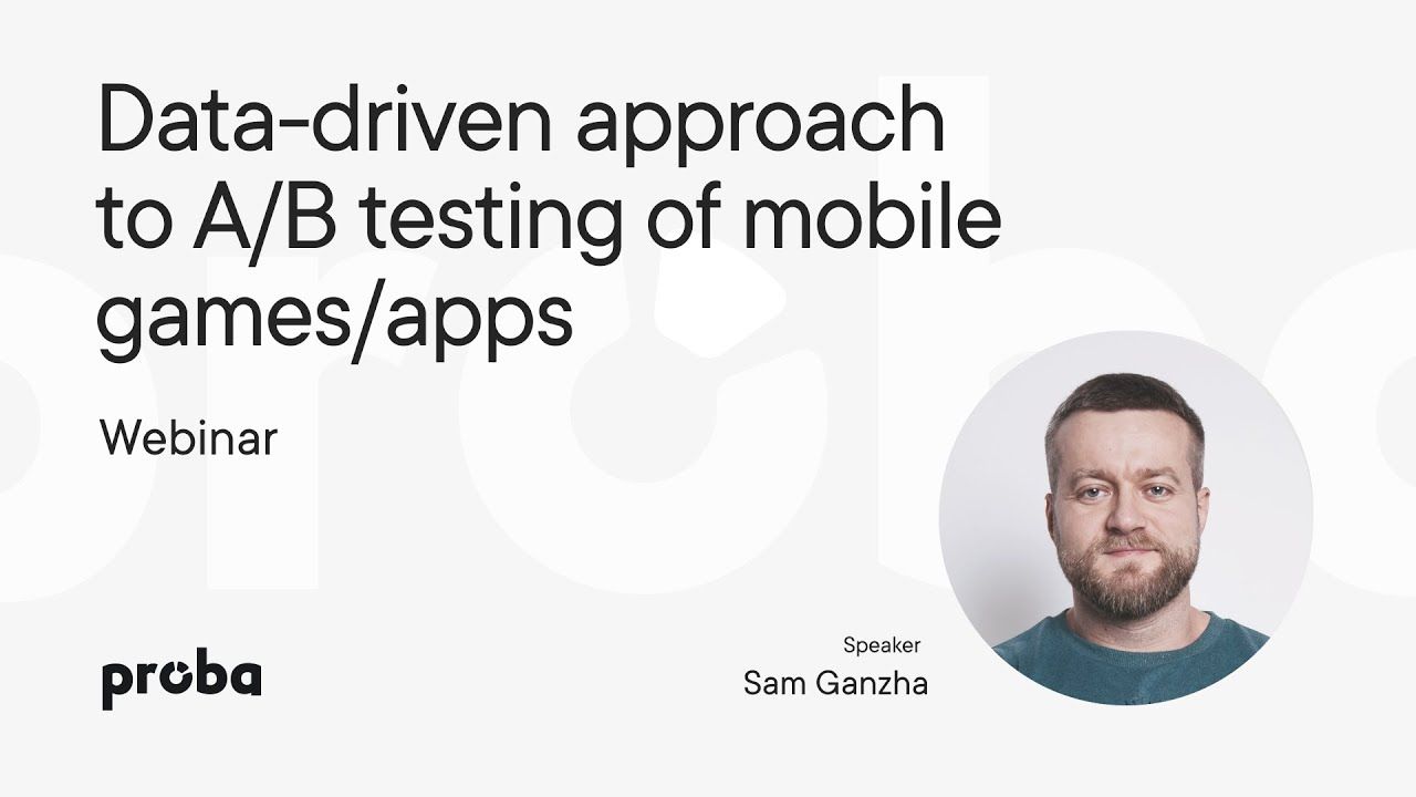 Data-driven approach to A/B testing of mobile games/apps